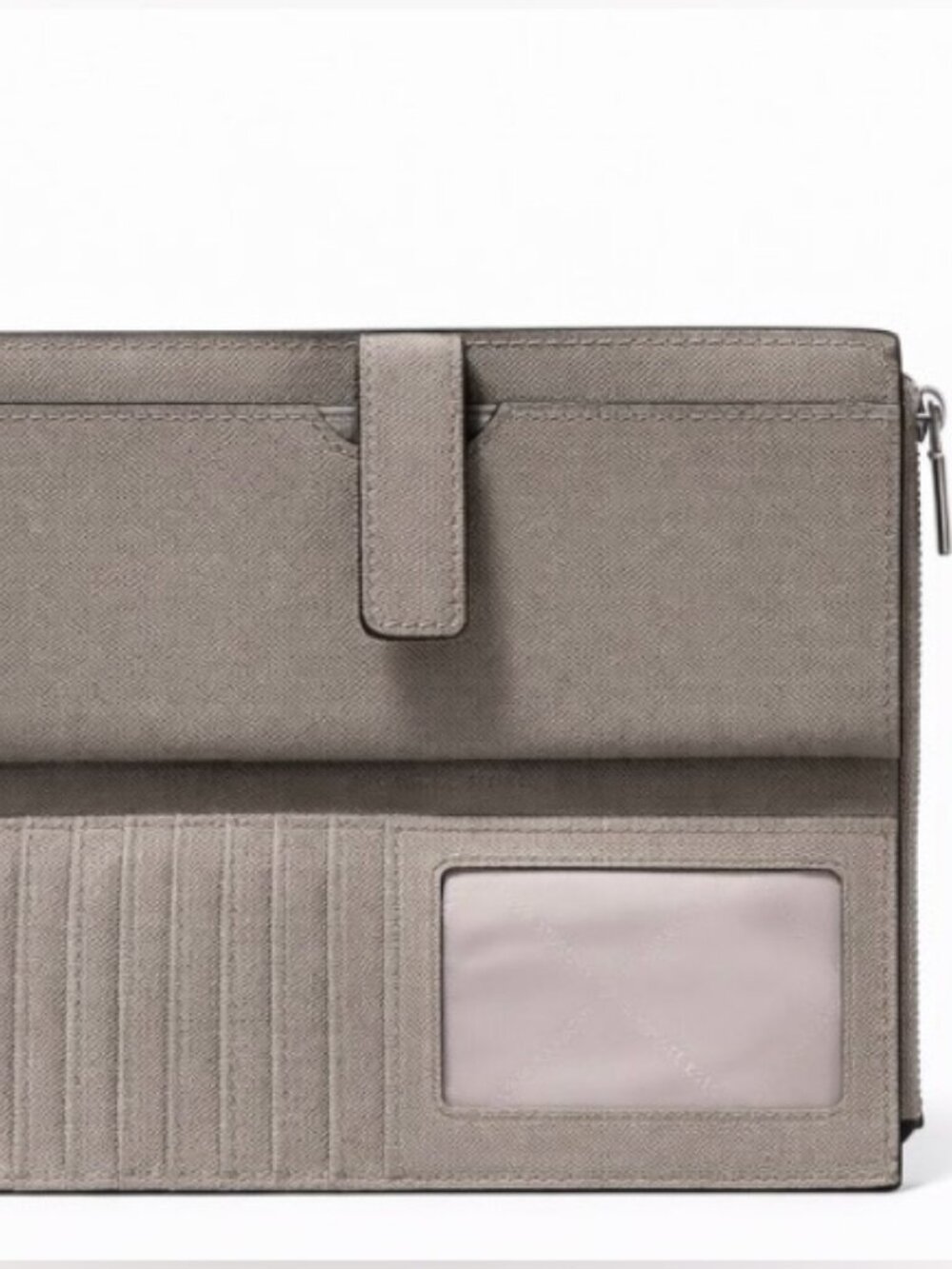 ✨ Michael Kors Wristlet Wallet Gray Saffiano 💼 | Cartera MK - Picture 5 of 6